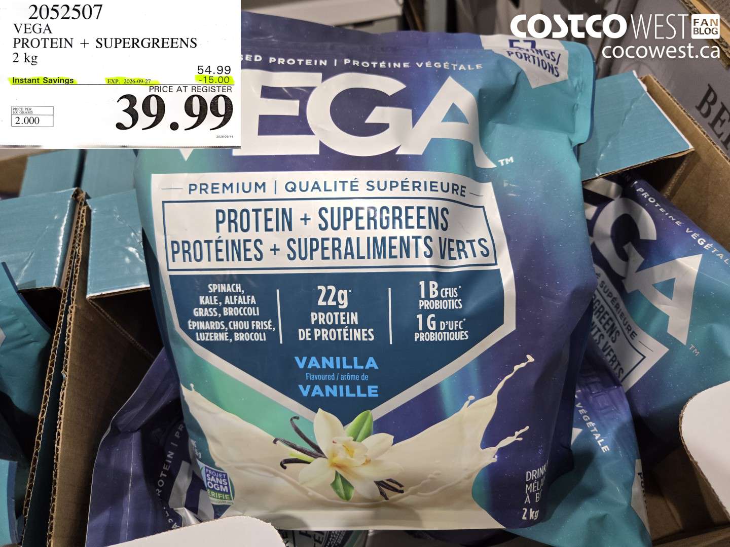 VEGA PROTEIN + SUPERGREENS 2 KG