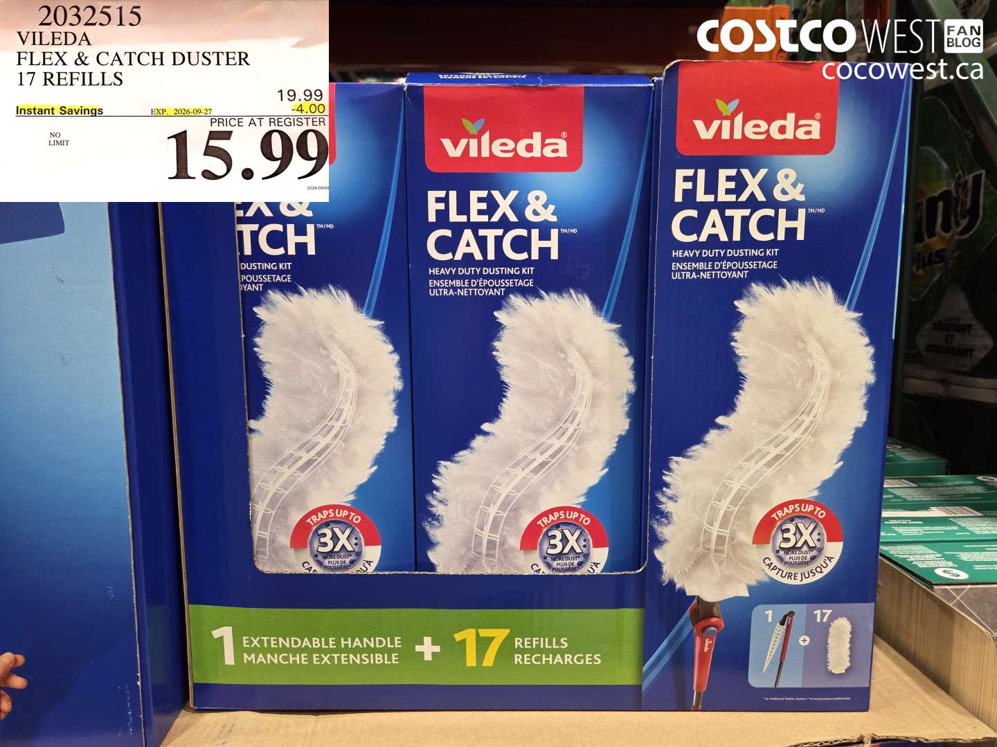 2032515 VILEDA FLEX & CATCH DUSTER 17 REFILLS ($4.00 INSTANT SAVINGS EXPIRES ON 2026-09-27) $15.99