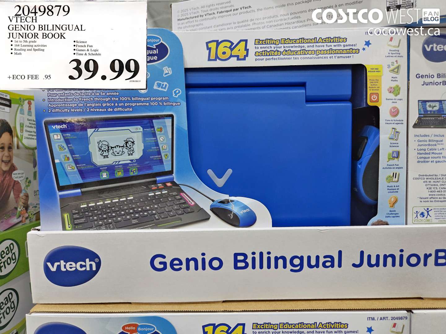 2049879 VTECH GENIO BILINGUAL JUNIOR BOOK $39.99