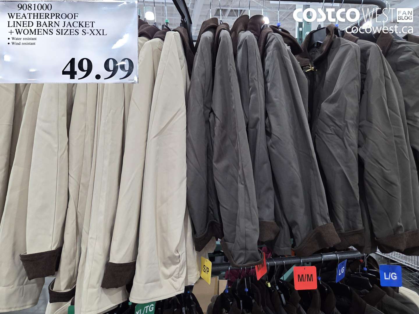 9081000 WEATHERPROOF LINED BARN JACKET WOMENS SIZES S-XXL $49.99