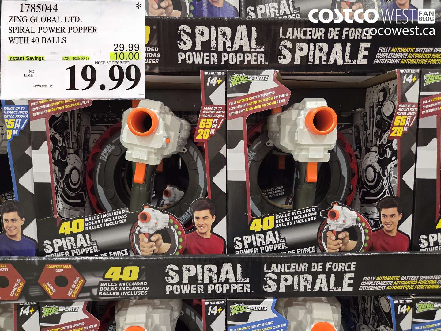 1785044 ZING GLOBAL LTD. SPIRAL POWER POPPER WITH 40 BALLS ($10.00 INSTANT SAVINGS EXPIRES ON 2026-09-13) $19.99