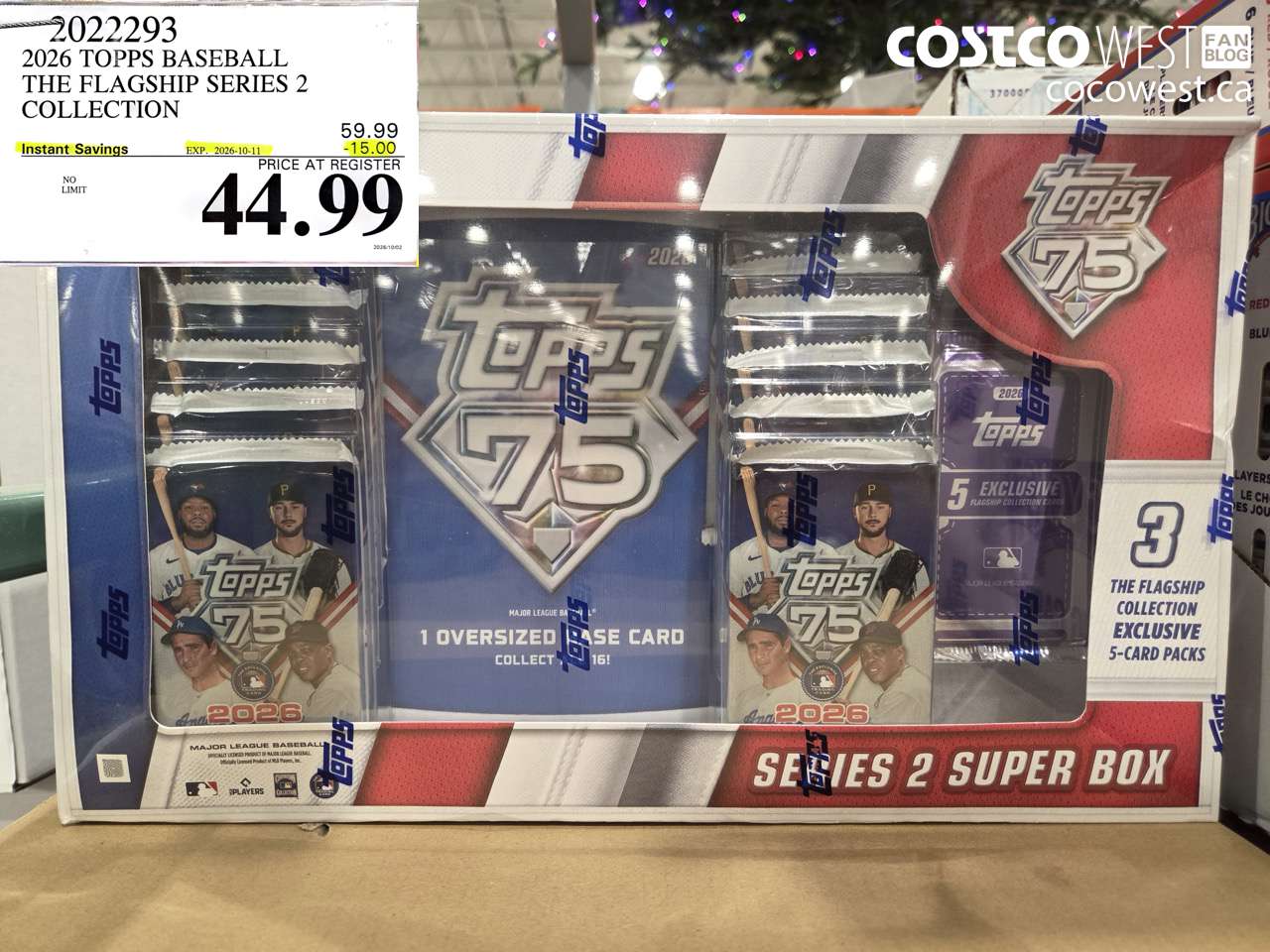 2022293 2026 TOPPS BASEBALL THE FLAGSHIP SERIES 2 COLLECTION ($15.00 INSTANT SAVINGS EXPIRES ON 2026-10-11) $44.99