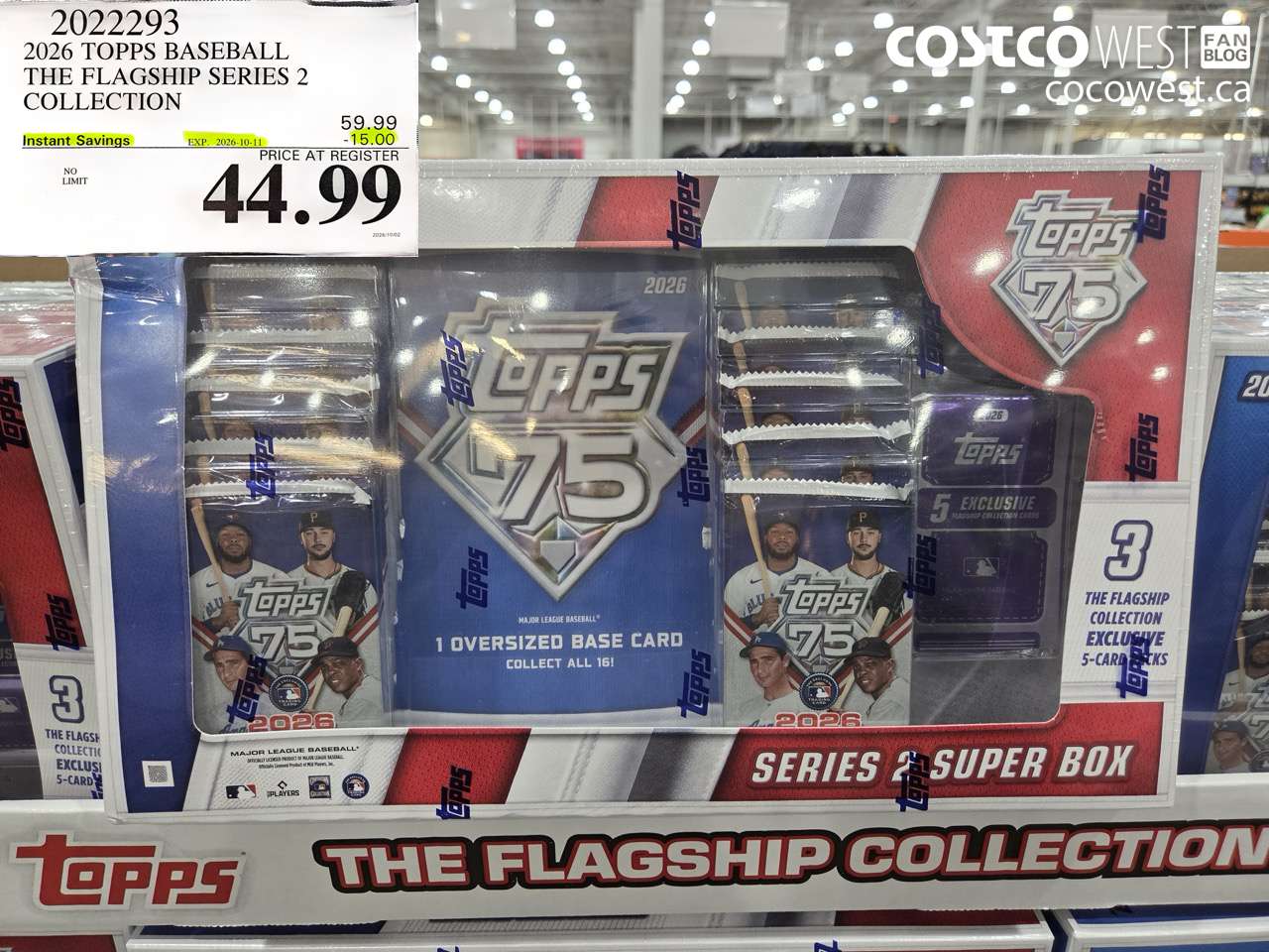 2022293 2026 TOPPS BASEBALL THE FLAGSHIP SERIES 2 COLLECTION ($15.00 INSTANT SAVINGS EXPIRES ON 2026-10-11) $44.99