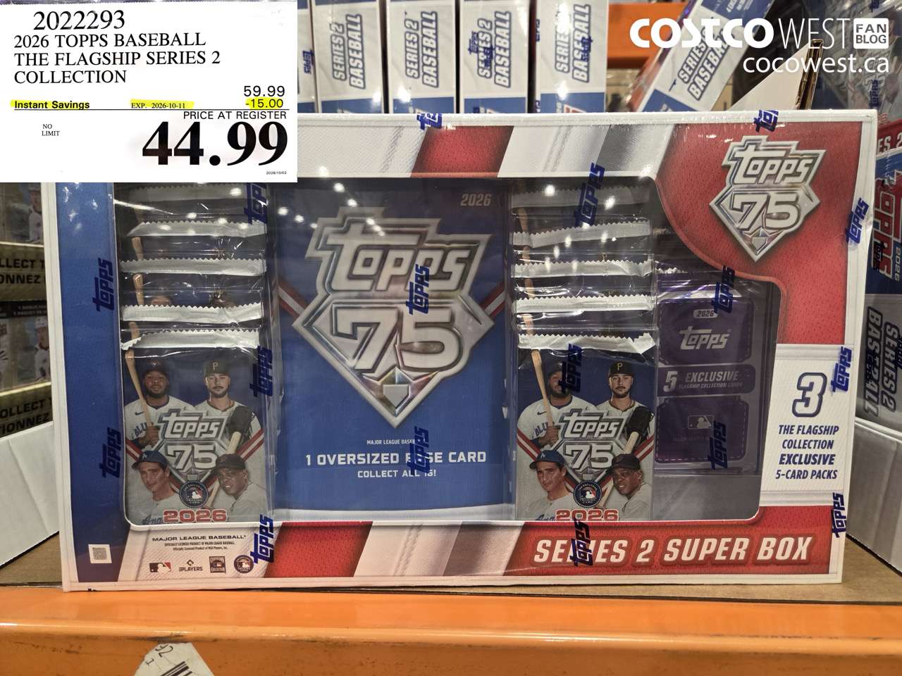2022293 2026 TOPPS BASEBALL THE FLAGSHIP SERIES 2 COLLECTION ($15.00 INSTANT SAVINGS EXPIRES ON 2026-10-11) $44.99