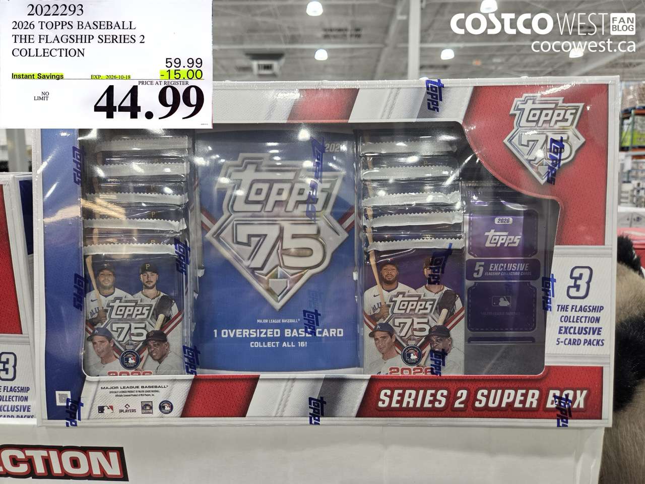 2022293 2026 TOPPS BASEBALL THE FLAGSHIP SERIES 2 COLLECTION ($15.00 INSTANT SAVINGS EXPIRES ON 2026-10-18) $44.99
