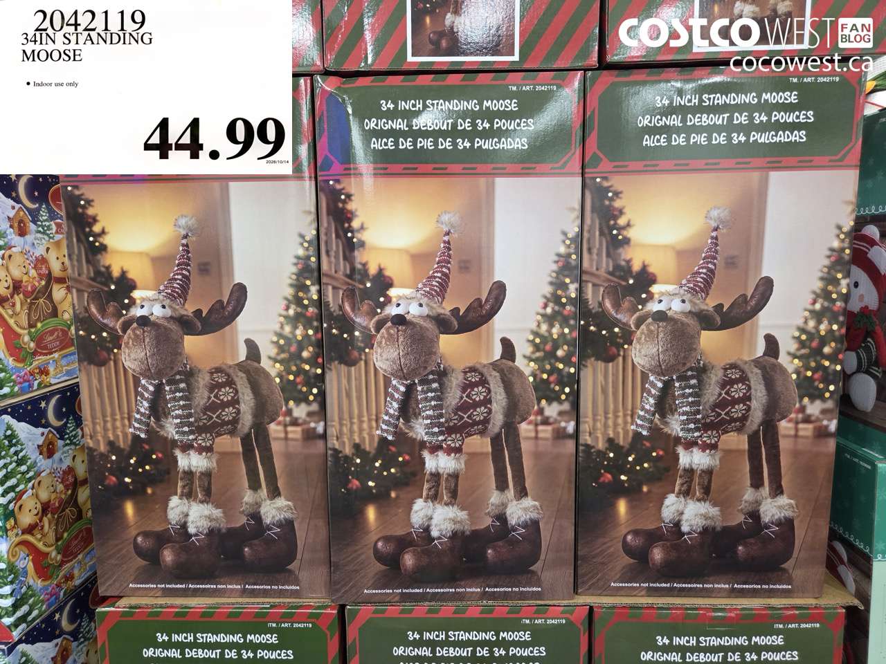 2042119 34IN STANDING MOOSE $44.99