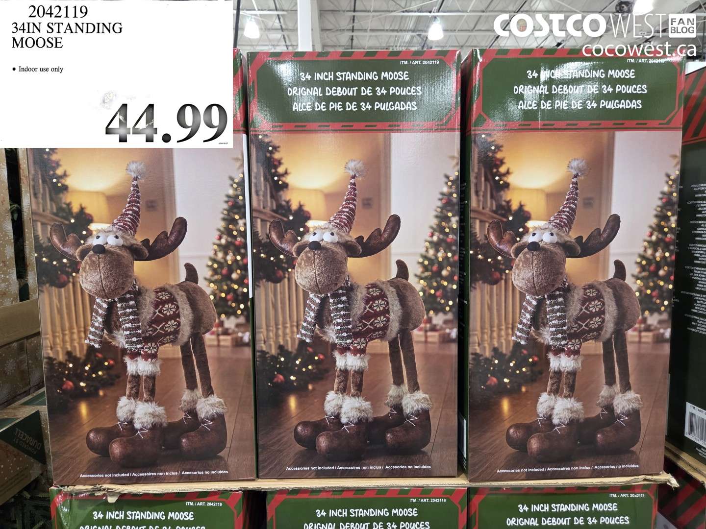 2042119 34IN STANDING MOOSE $44.99