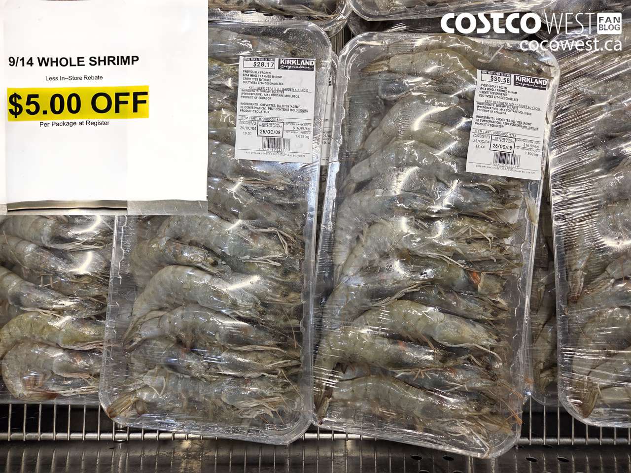 16783 9/14 WHOLE SHRIMP ($5.00 INSTANT SAVINGS)