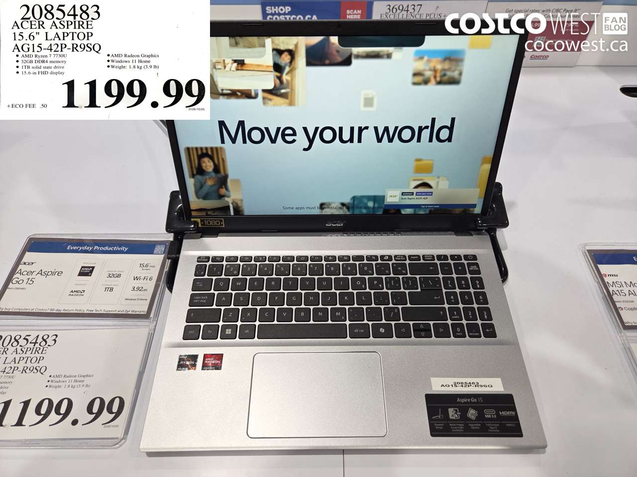 2085483 ACER ASPIRE 15.6