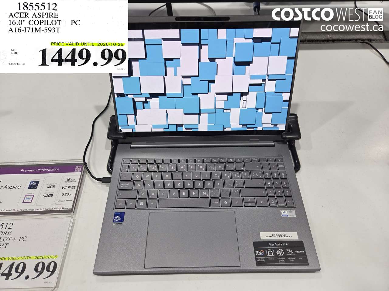 1855512 ACER ASPIRE 16.0