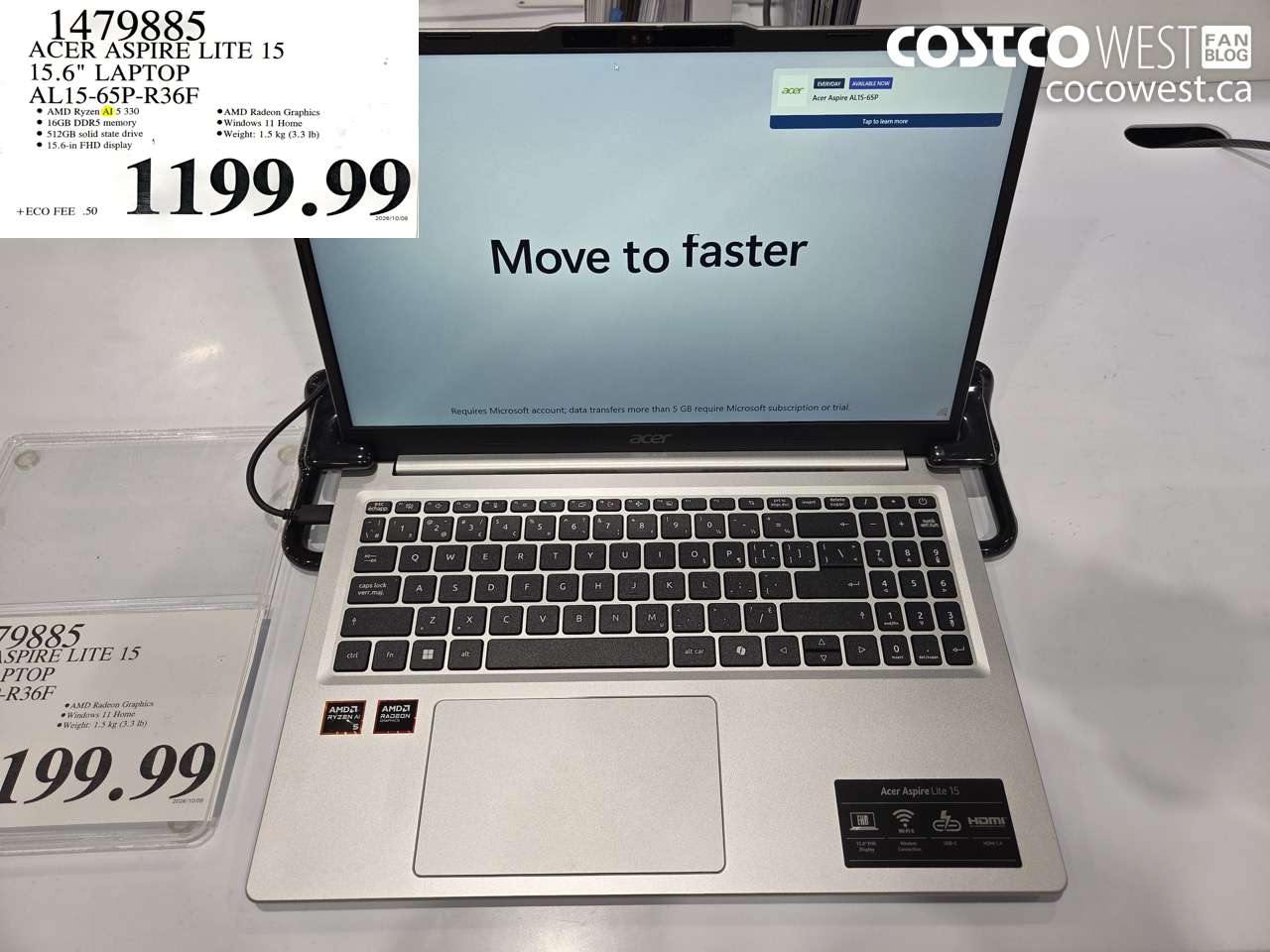 1479885 ACER ASPIRE LITE 15 15.6