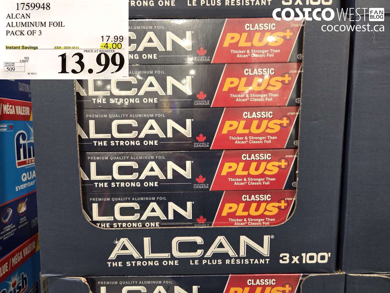 1759948 ALCAN ALUMINUM FOIL PACK OF 3 ($4.00 INSTANT SAVINGS EXPIRES ON 2026-10-11) $13.99