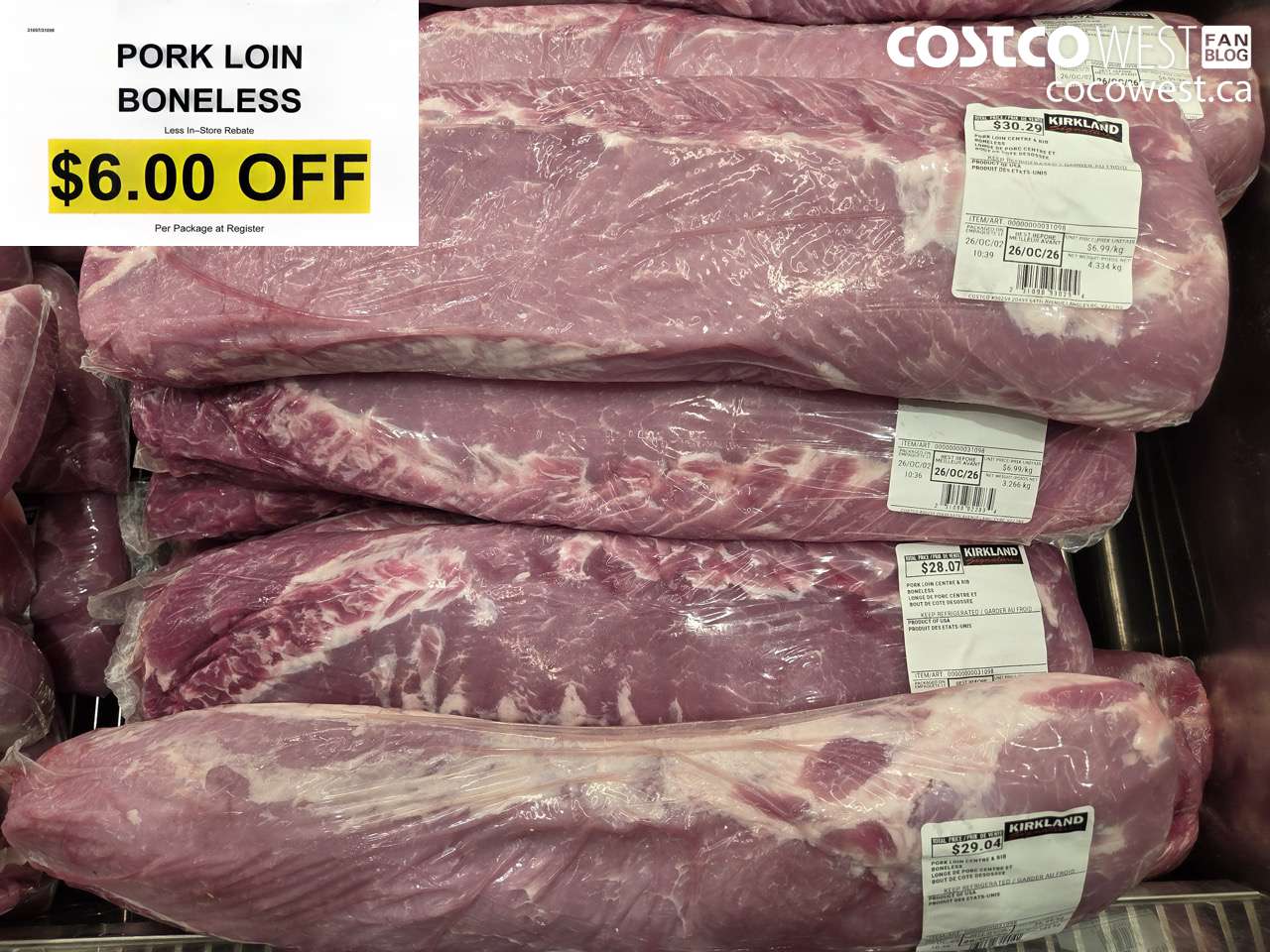 31097 (ALSO 31098) PORK LOIN BONELESS ($6.00 INSTANT SAVINGS)