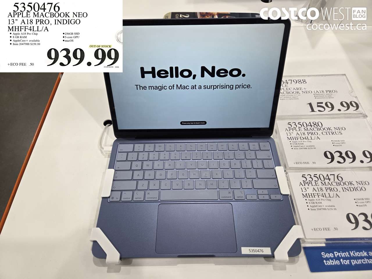 5350476 APPLE MACBOOK NEO 13