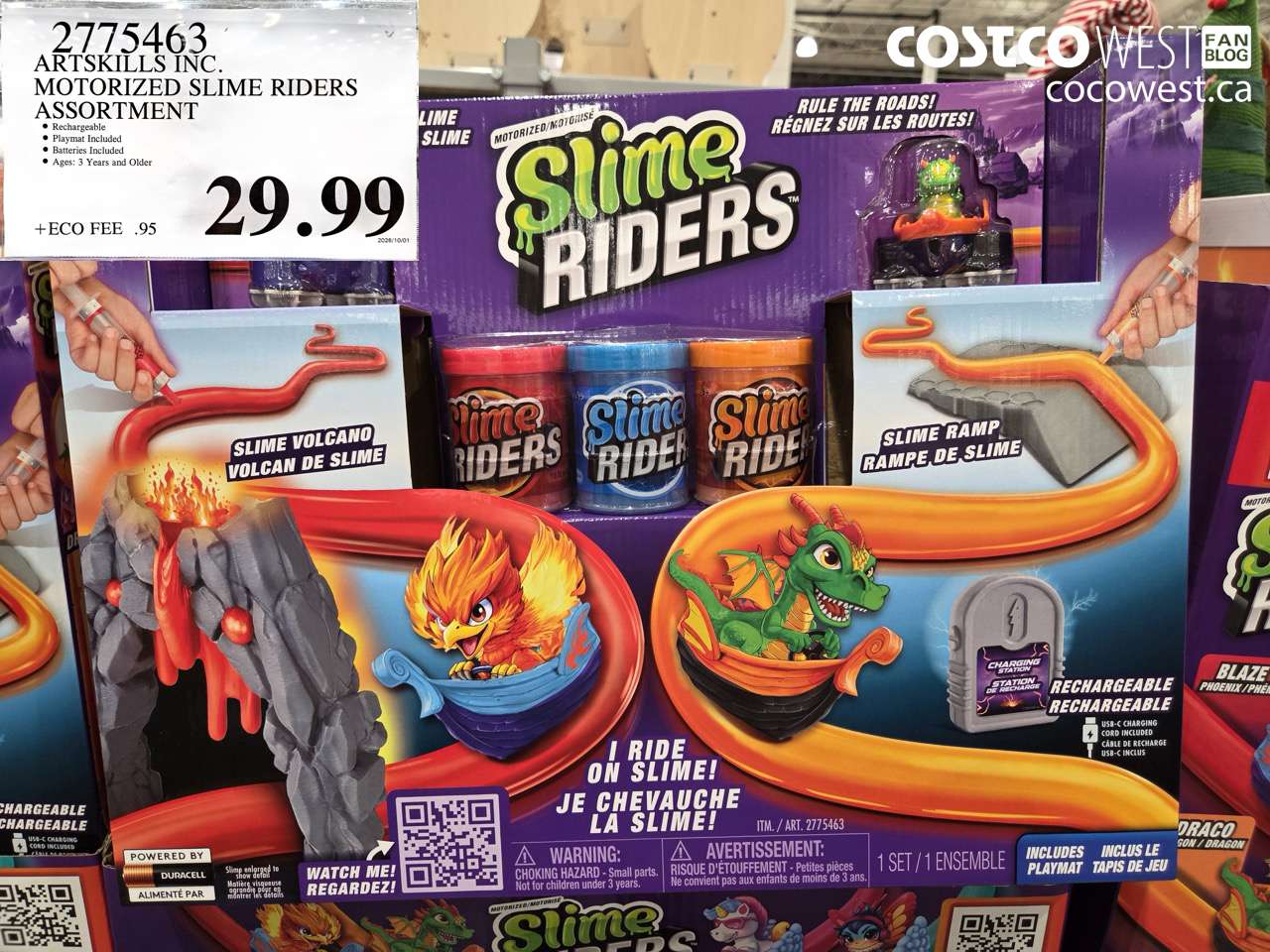 2775463 ARTSKILLS INC. MOTORIZED SLIME RIDERS ASSORTMENT $29.99
