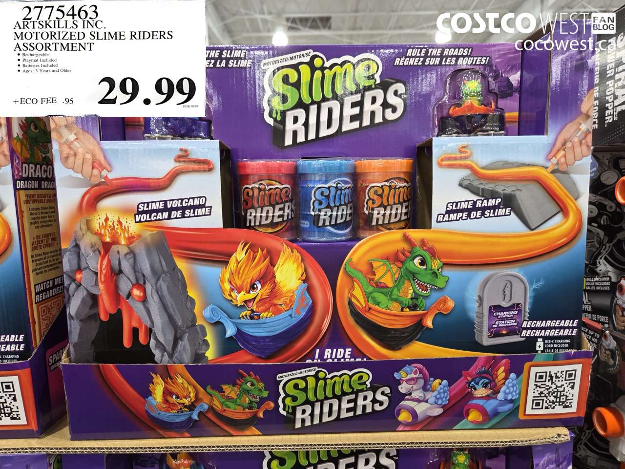 2775463 ARTSKILLS INC. MOTORIZED SLIME RIDERS ASSORTMENT $29.99