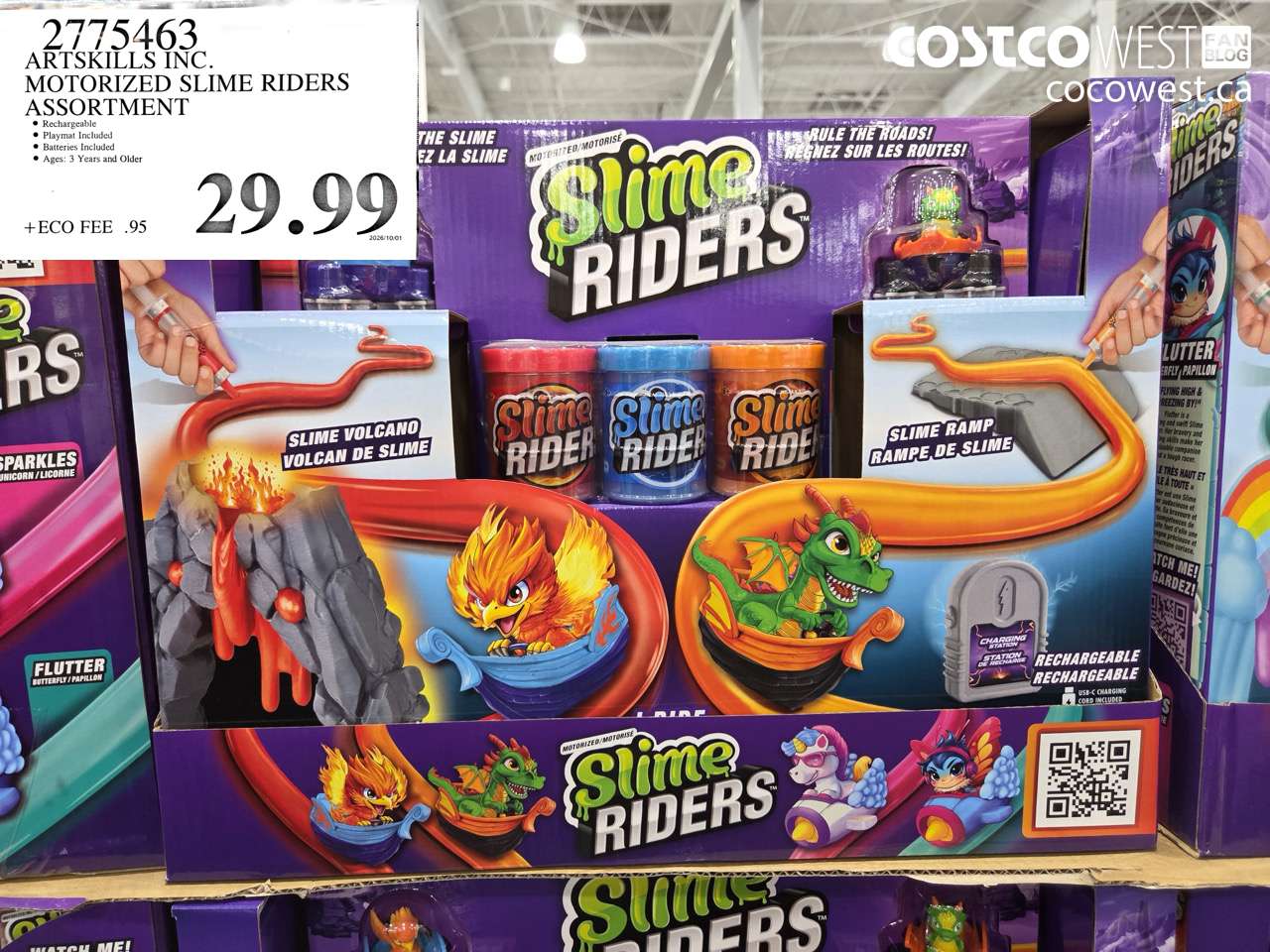2775463 ARTSKILLS INC. MOTORIZED SLIME RIDERS ASSORTMENT $29.99