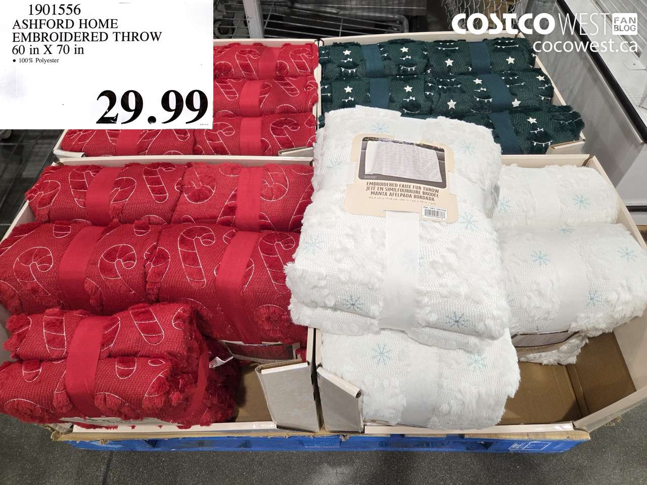 1901556 ASHFORD HOME EMBROIDERED THROW 60 IN X 70 IN $29.99