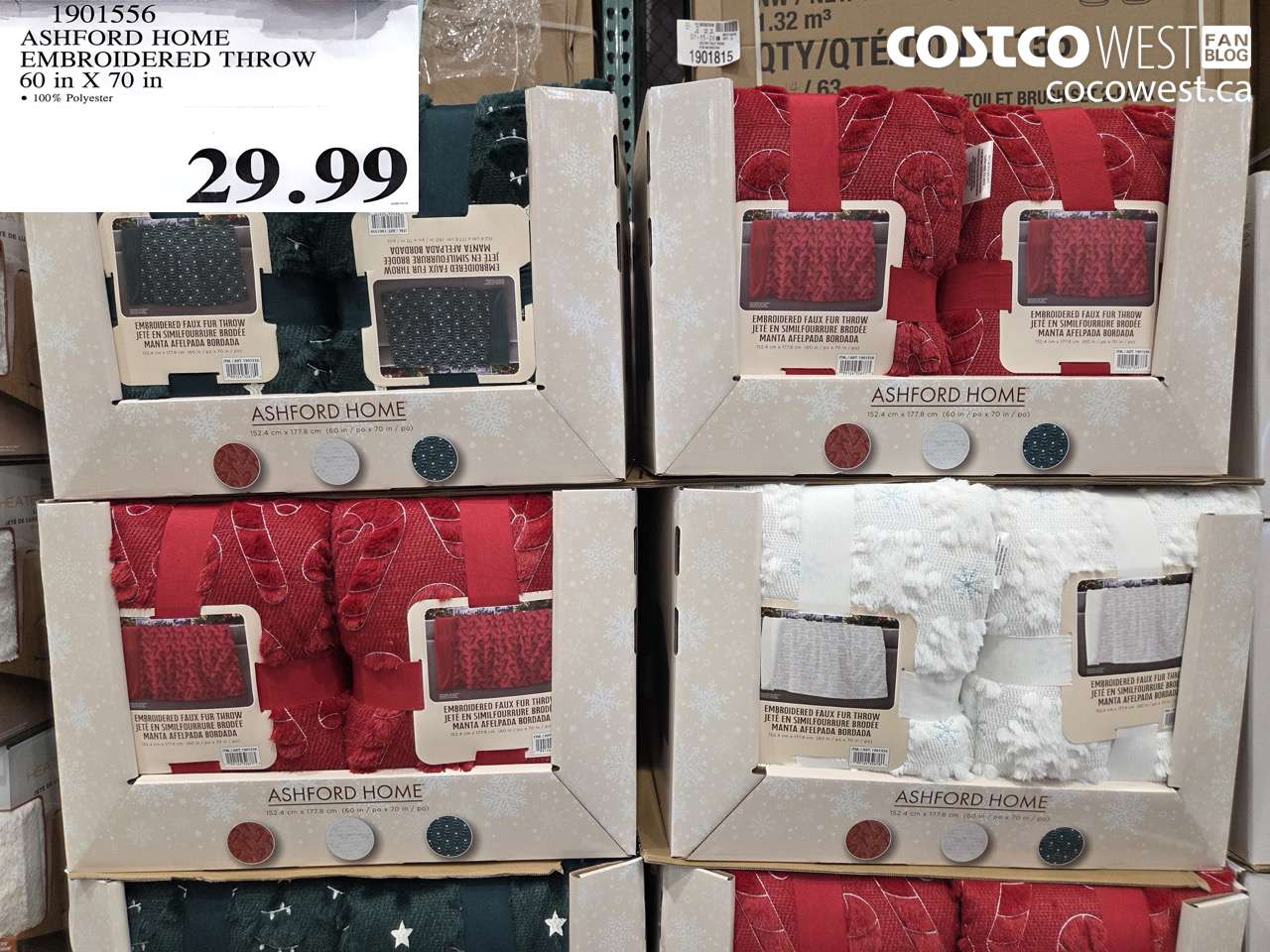 1901556 ASHFORD HOME EMBROIDERED THROW 60 IN X 70 IN $29.99
