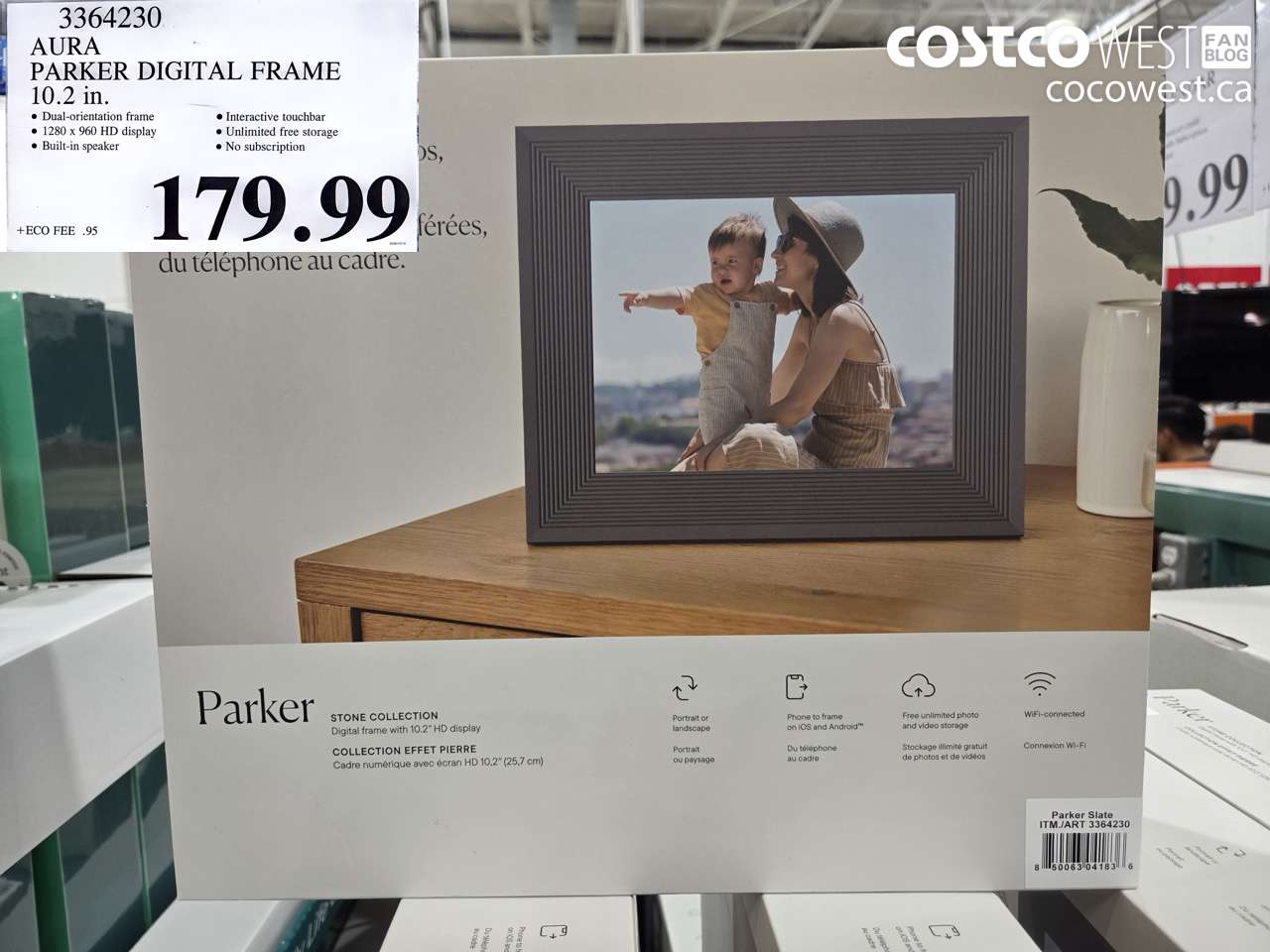 3364230 AURA PARKER DIGITAL FRAME 10.2 IN. $179.99