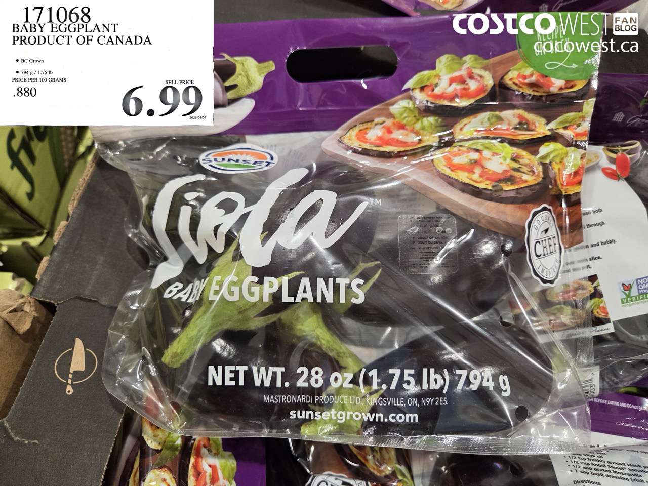171068 BABY EGGPLANT PRODUCT OF CANADA $6.99