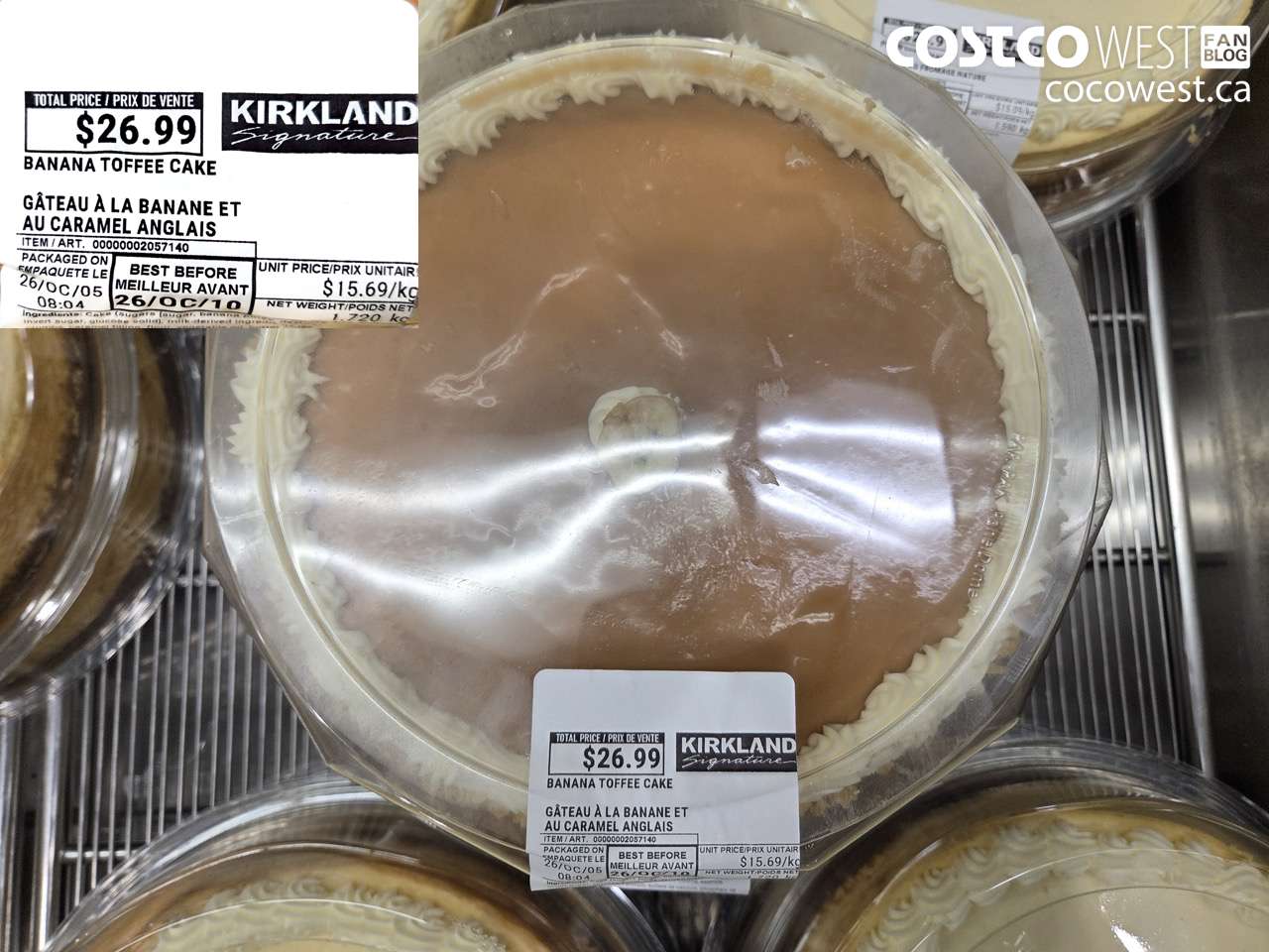 2057140 BANANA TOFFEE CAKE $26.99