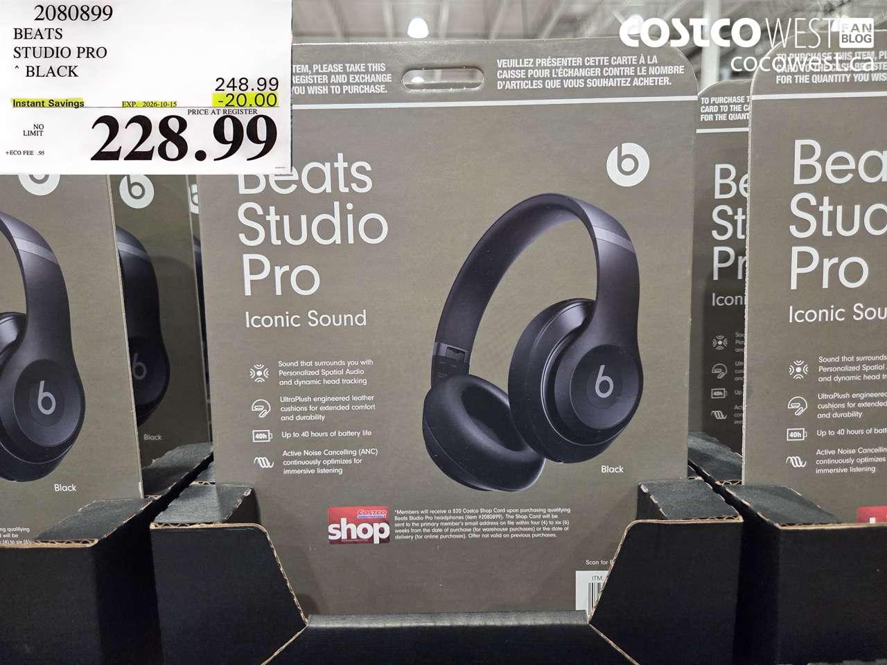 2080899 BEATS STUDIO PRO BLACK ($20.00 INSTANT SAVINGS EXPIRES ON 2026-10-15) $228.99