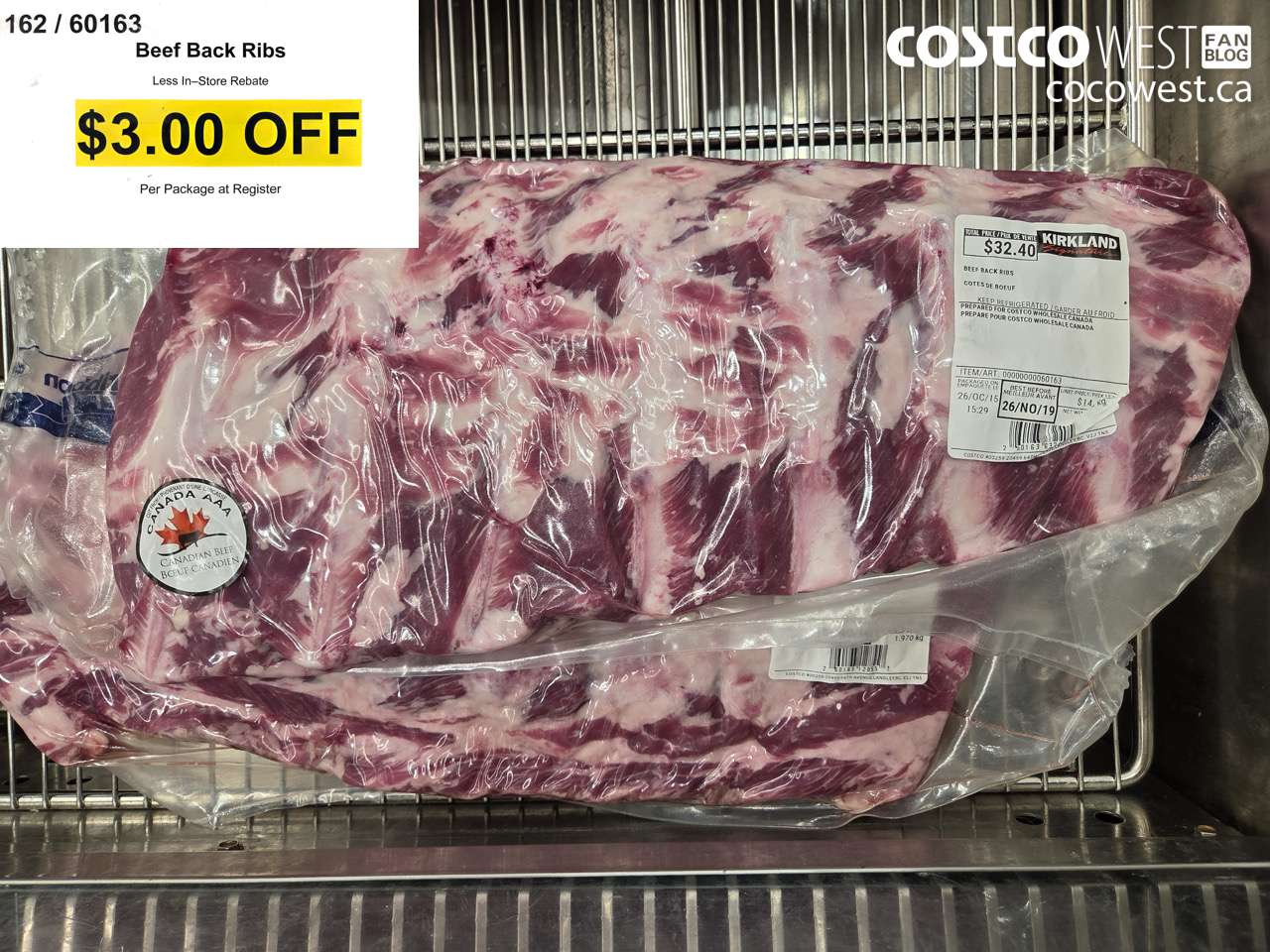 16260163 BEEF BACK RIBS ($3.00 INSTANT SAVINGS)