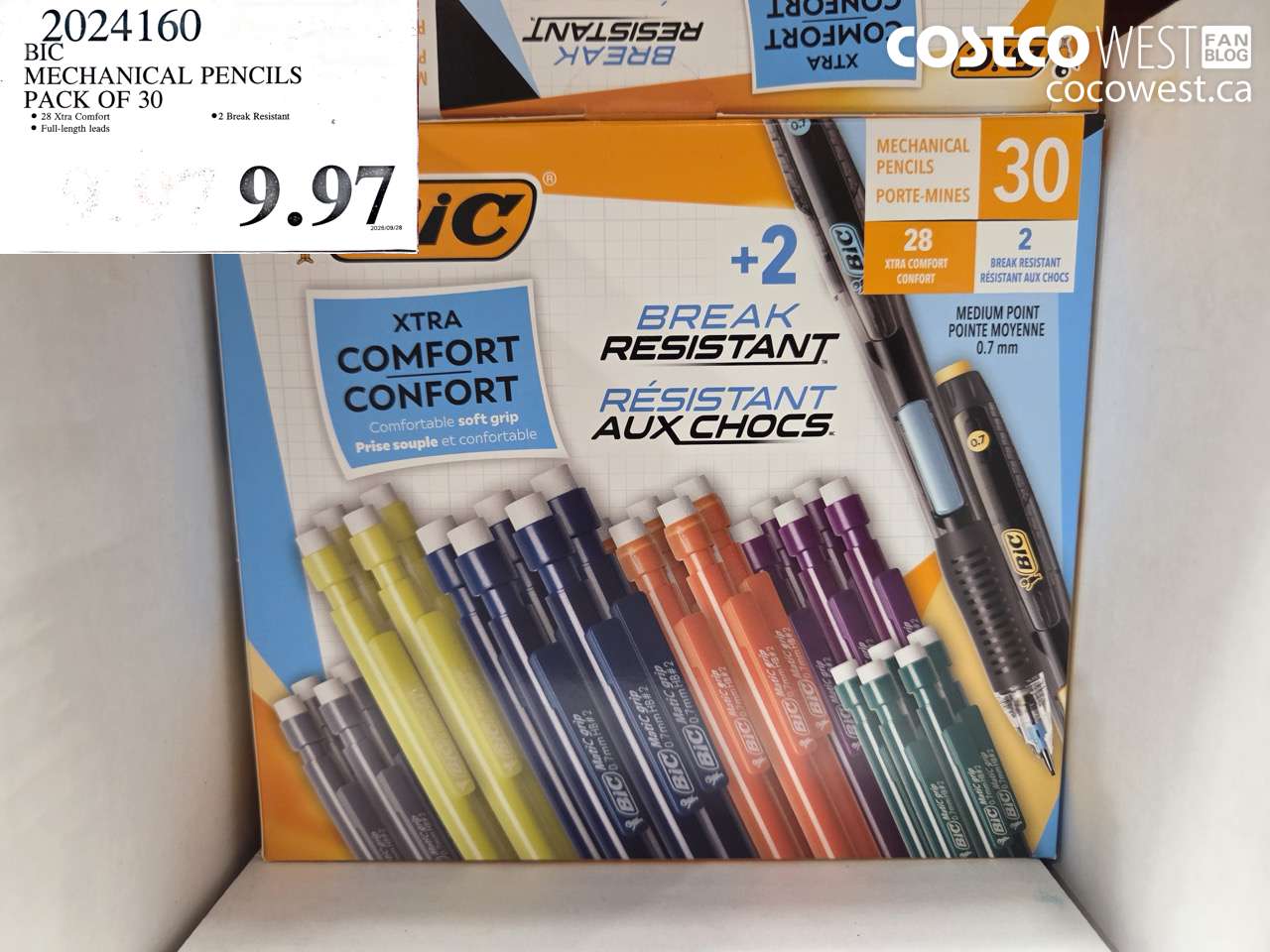 2024160 BIC MECHANICAL PENCILS PACK OF 30 $9.97