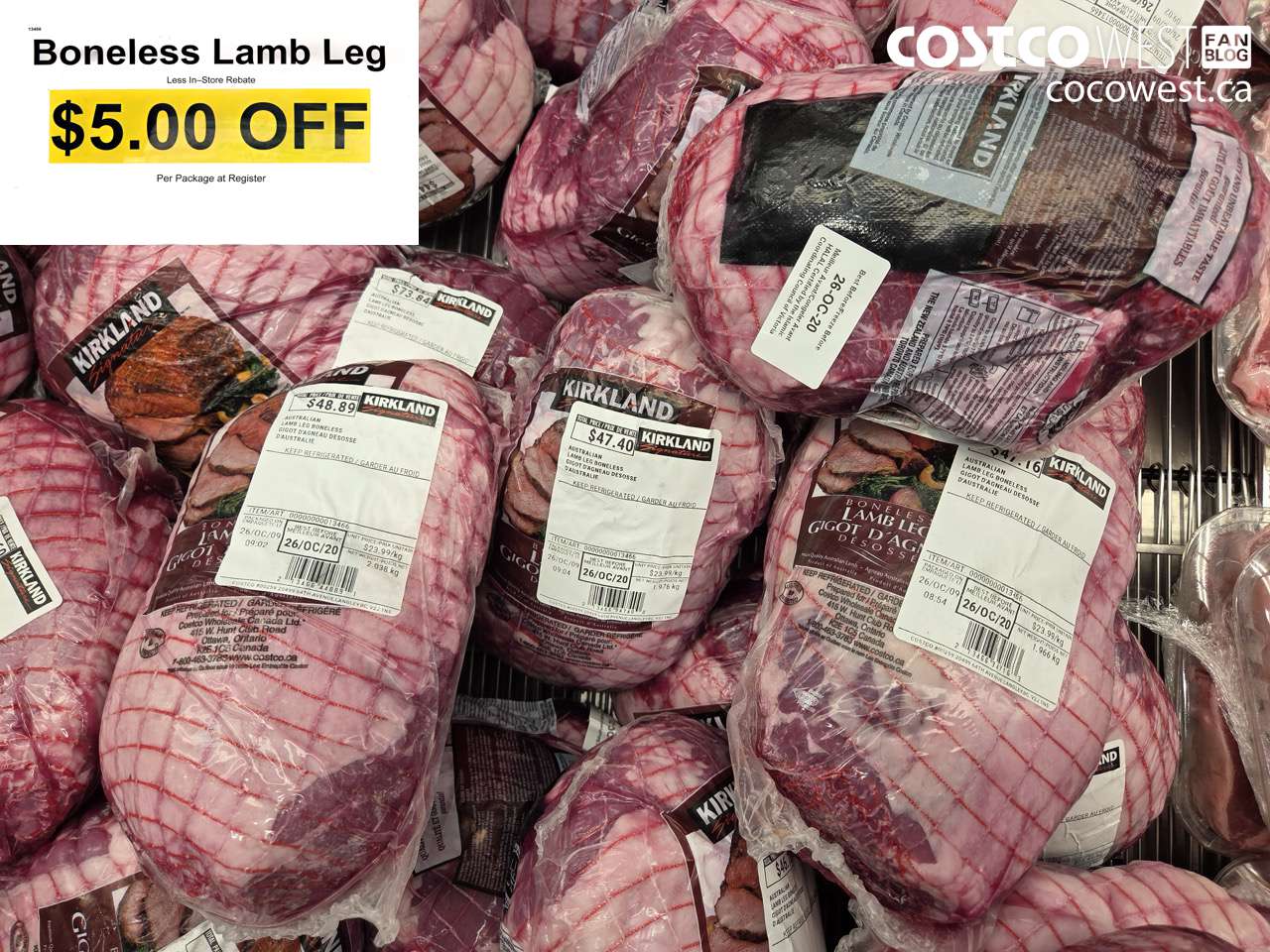 13466 BONELESS LAMB LEG ($5.00 INSTANT SAVINGS)