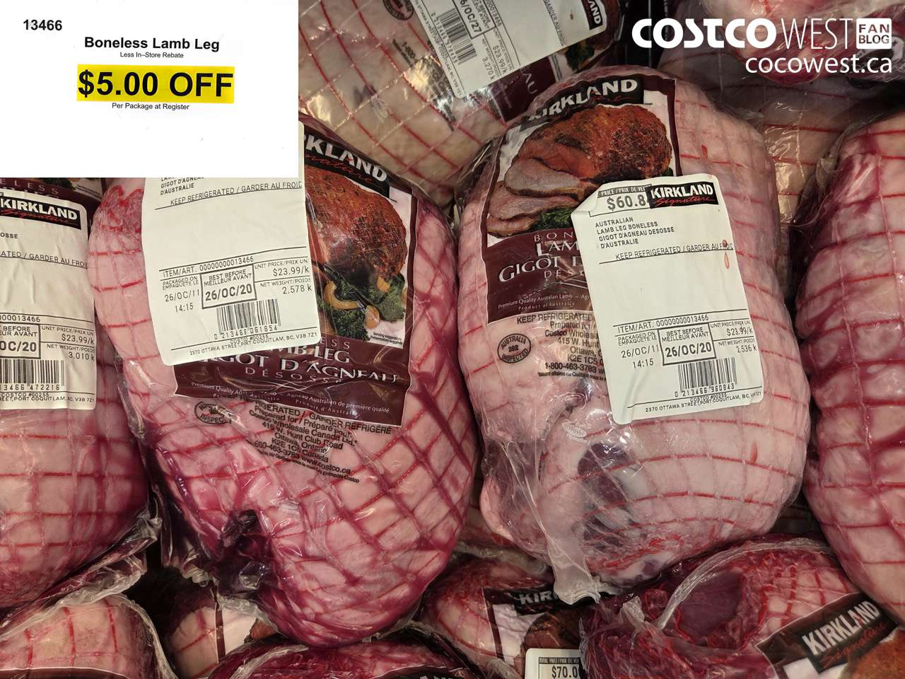 13466 BONELESS LAMB LEG ($5.00 INSTANT SAVINGS)