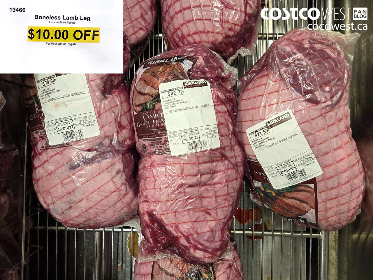 13466 BONELESS LAMB LEG ($10.00 INSTANT SAVINGS)