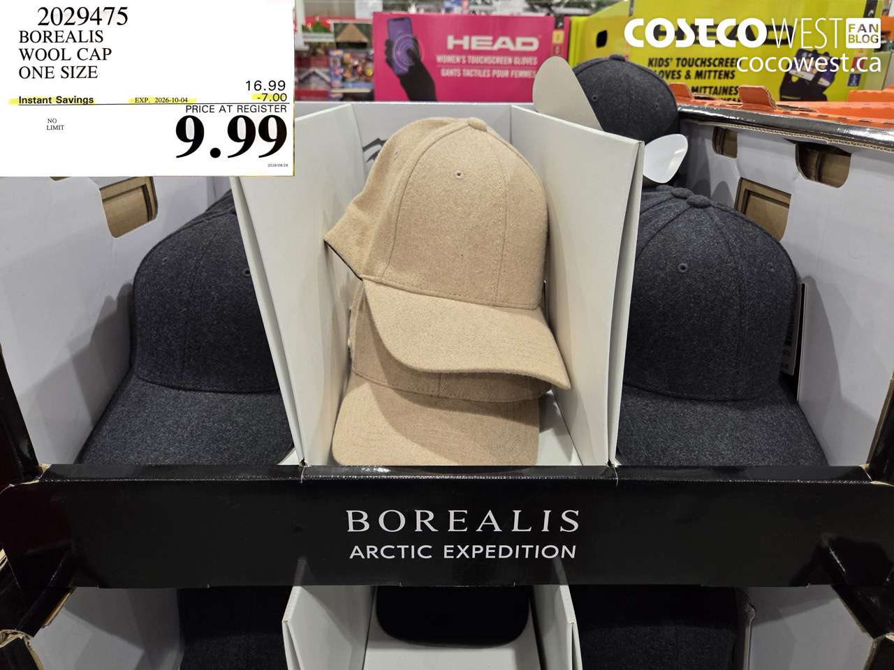 2029475 BOREALIS WOOL CAP ONE SIZE ($7.00 INSTANT SAVINGS EXPIRES ON 2026-10-04) $9.99