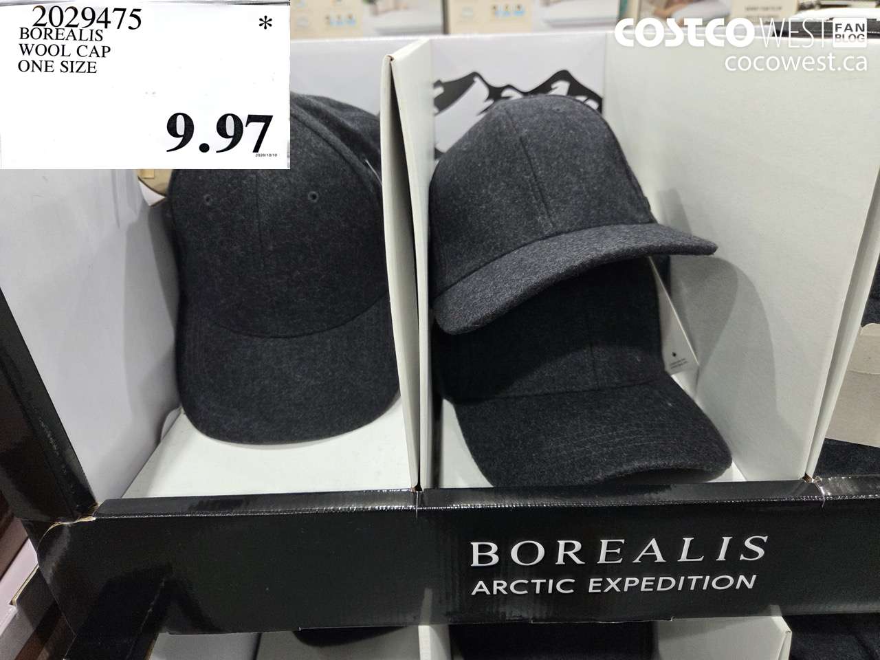 2029475 BOREALIS WOOL CAP ONE SIZE $9.97
