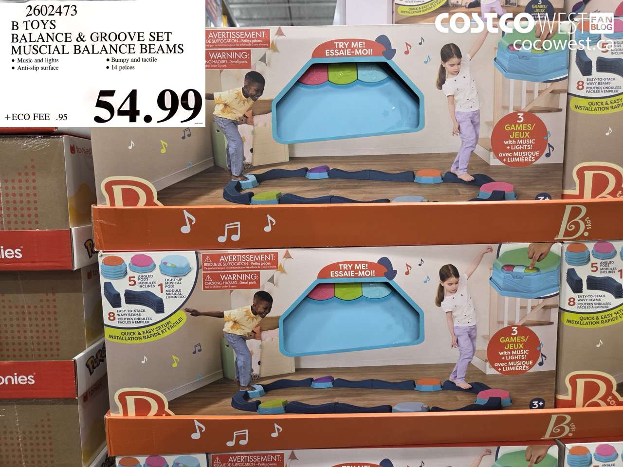 2602473 B TOYS BALANCE & GROOVE SET MUSCIAL BALANCE BEAMS $54.99