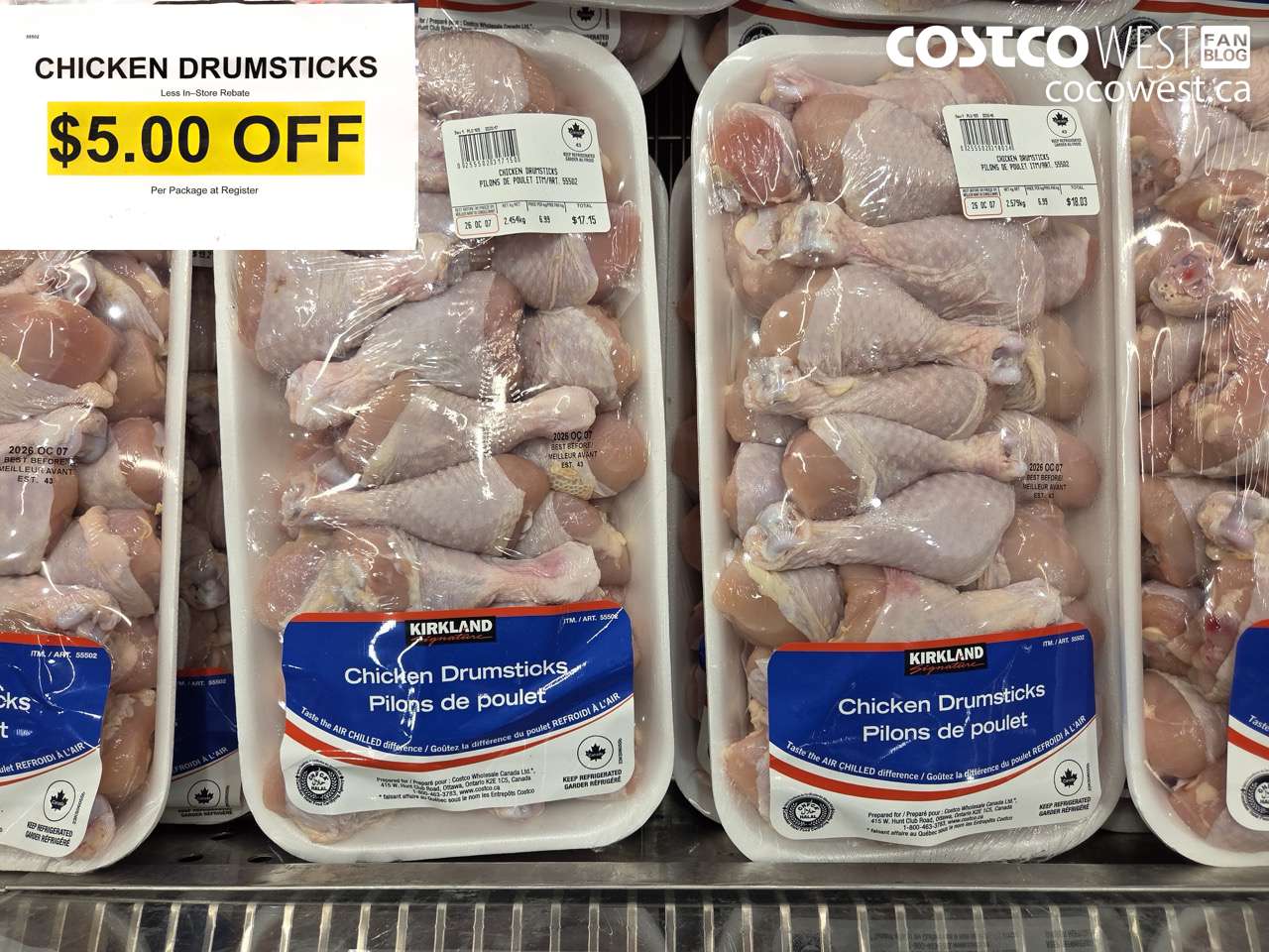 55502 CHICKEN DRUMSTICKS ($5.00 INSTANT SAVINGS)