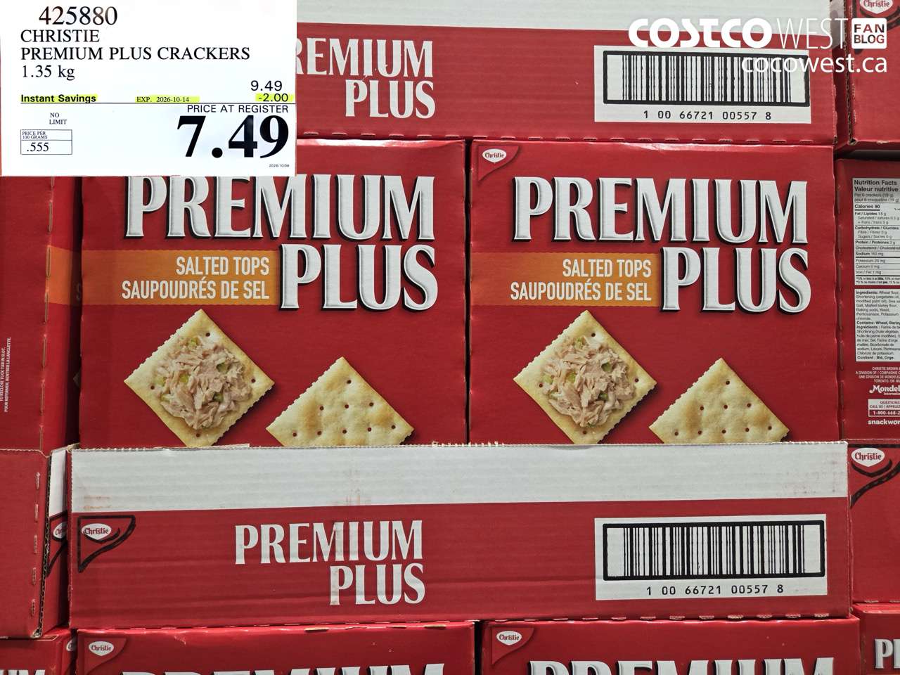 425880 CHRISTIE PREMIUM PLUS CRACKERS 1.35 KG ($2.00 INSTANT SAVINGS EXPIRES ON 2026-10-14) $7.49