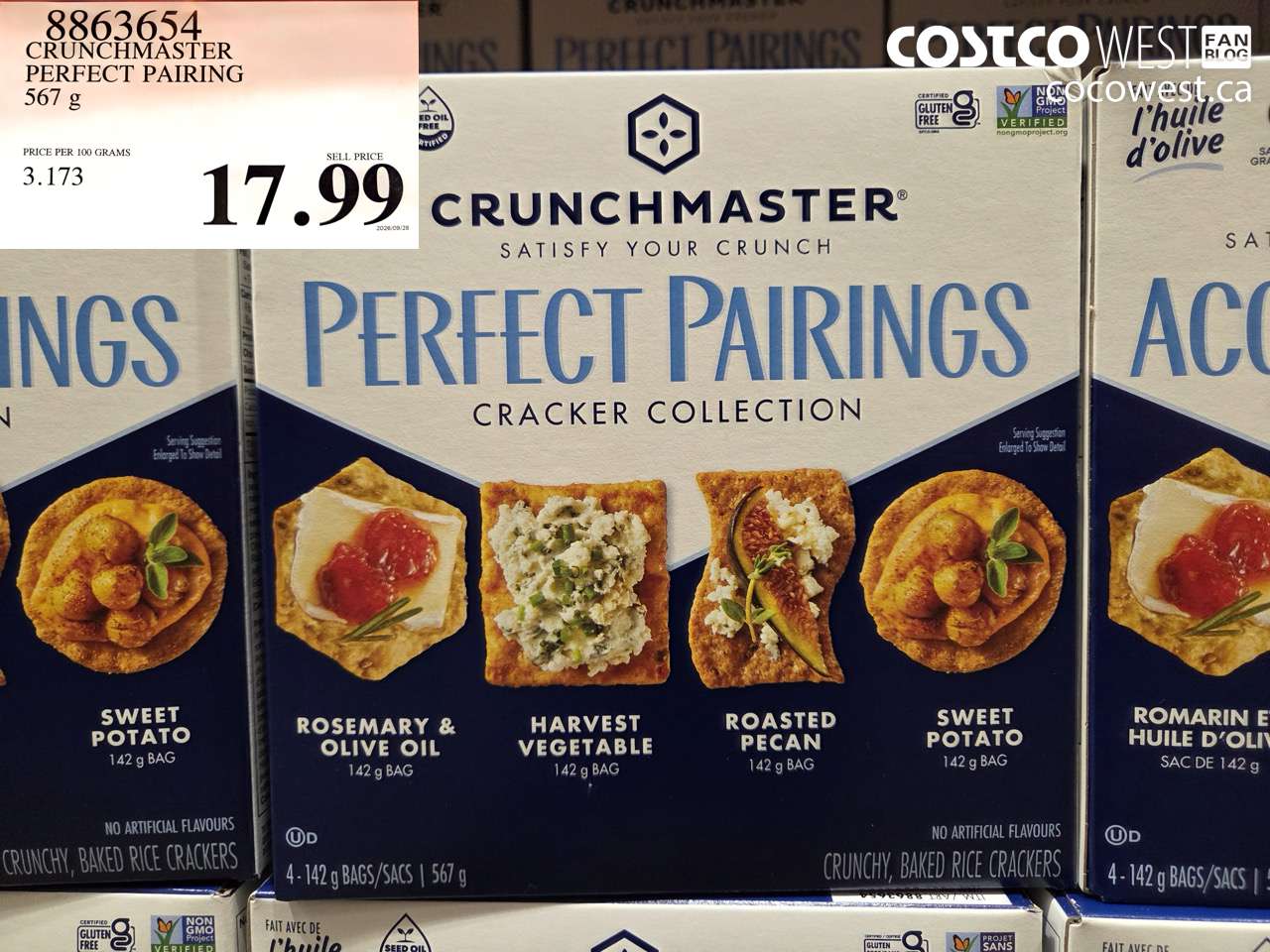 8863654 CRUNCHMASTER PERFECT PAIRING 567 G $17.99