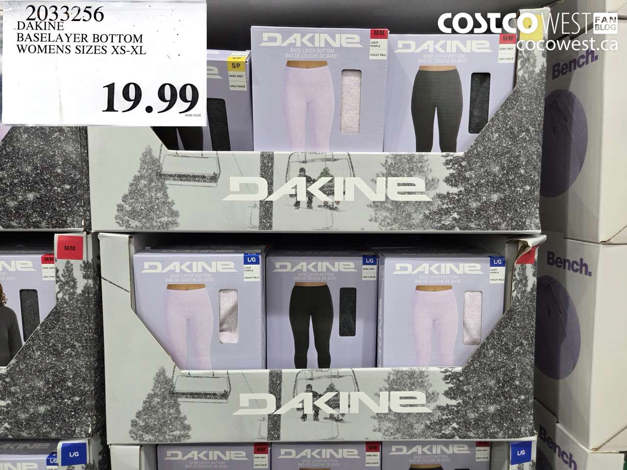 2033256 DAKINE BASELAYER BOTTOM WOMENS SIZES XS-XL $19.99