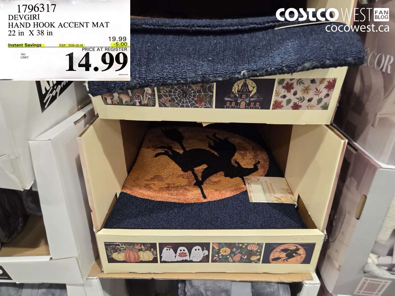 1796317 DEVGIRI HAND HOOK ACCENT MAT 22 IN X 38 IN ($5.00 INSTANT SAVINGS EXPIRES ON 2026-10-18) $14.99
