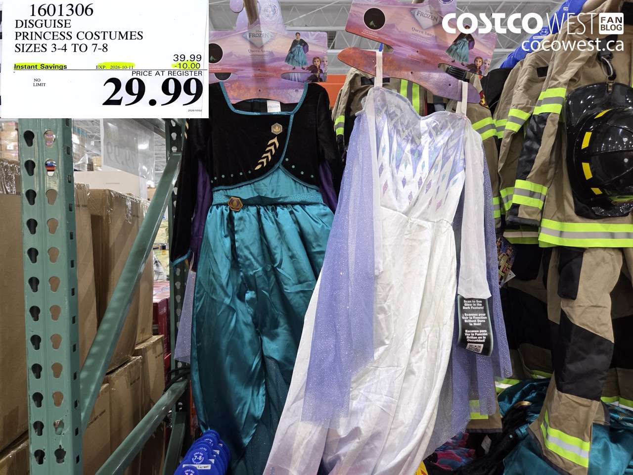 1601306 DISGUISE PRINCESS COSTUMES SIZES 3-4 TO 7-8 ($10.00 INSTANT SAVINGS EXPIRES ON 2026-10-11) $29.99