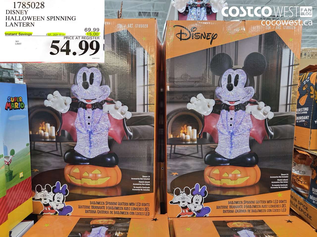 1785028 DISNEY HALLOWEEN SPINNING LANTERN ($15.00 INSTANT SAVINGS EXPIRES ON 2026-10-11) $54.99
