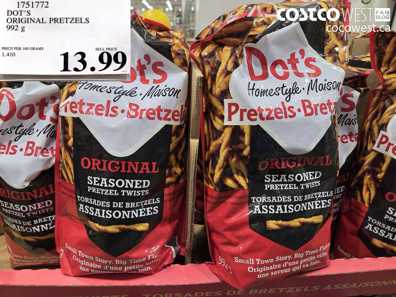 1751772 DOT'S ORIGINAL PRETZELS 992 G $13.99