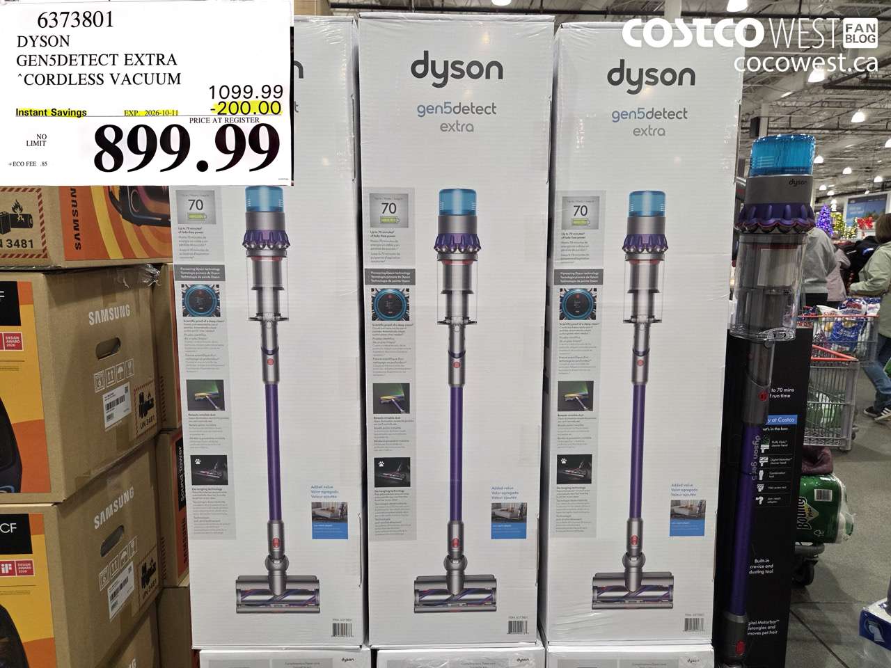 6373801 DYSON GEN5DETECT EXTRA CORDLESS VACUUM ($200.00 INSTANT SAVINGS EXPIRES ON 2026-10-11) $899.99