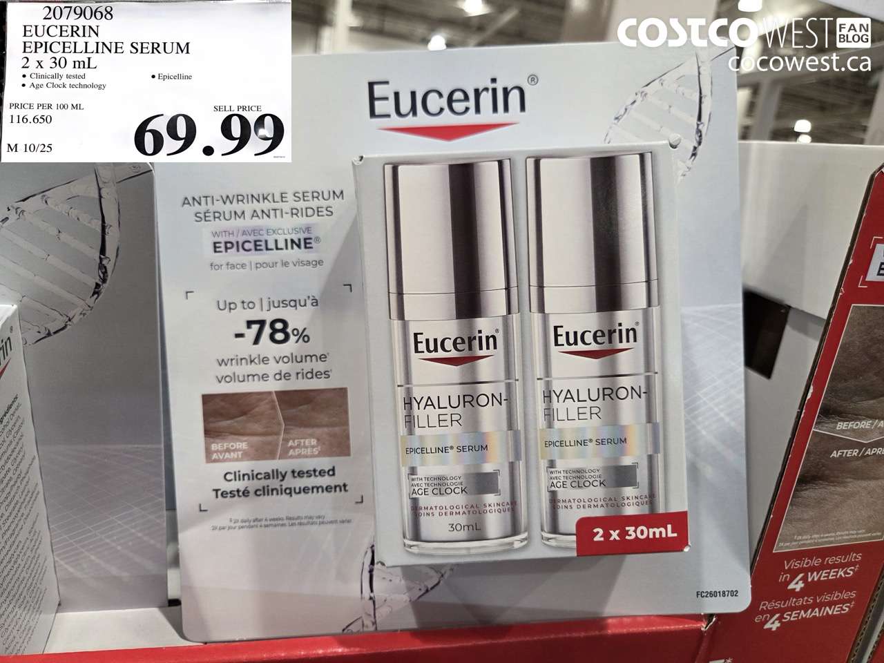 2079068 EUCERIN EPICELLINE SERUM 2 X 30 ML $69.99