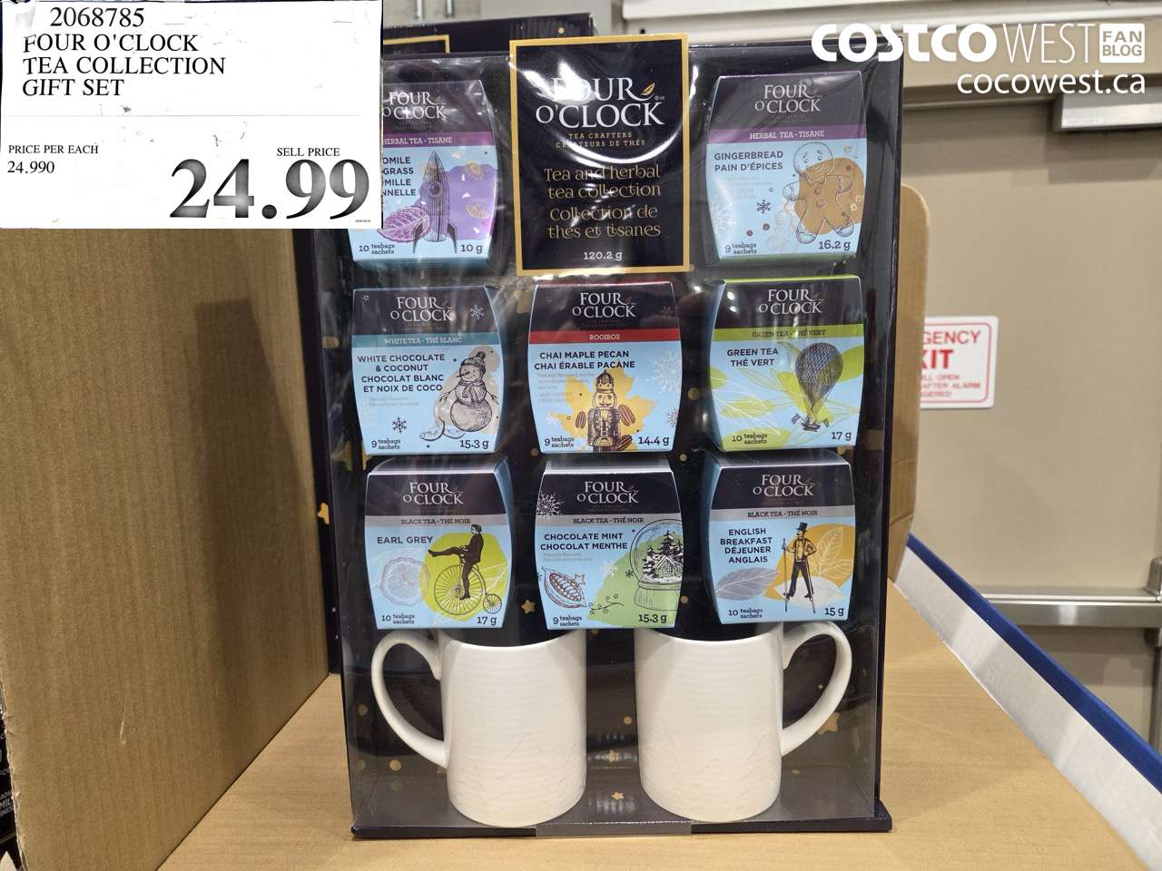2068785 FOUR O'CLOCK TEA COLLECTION GIFT SET $24.99