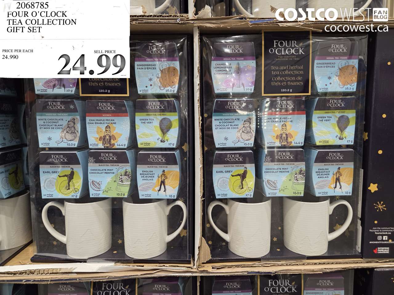 2068785 FOUR O'CLOCK TEA COLLECTION GIFT SET $24.99