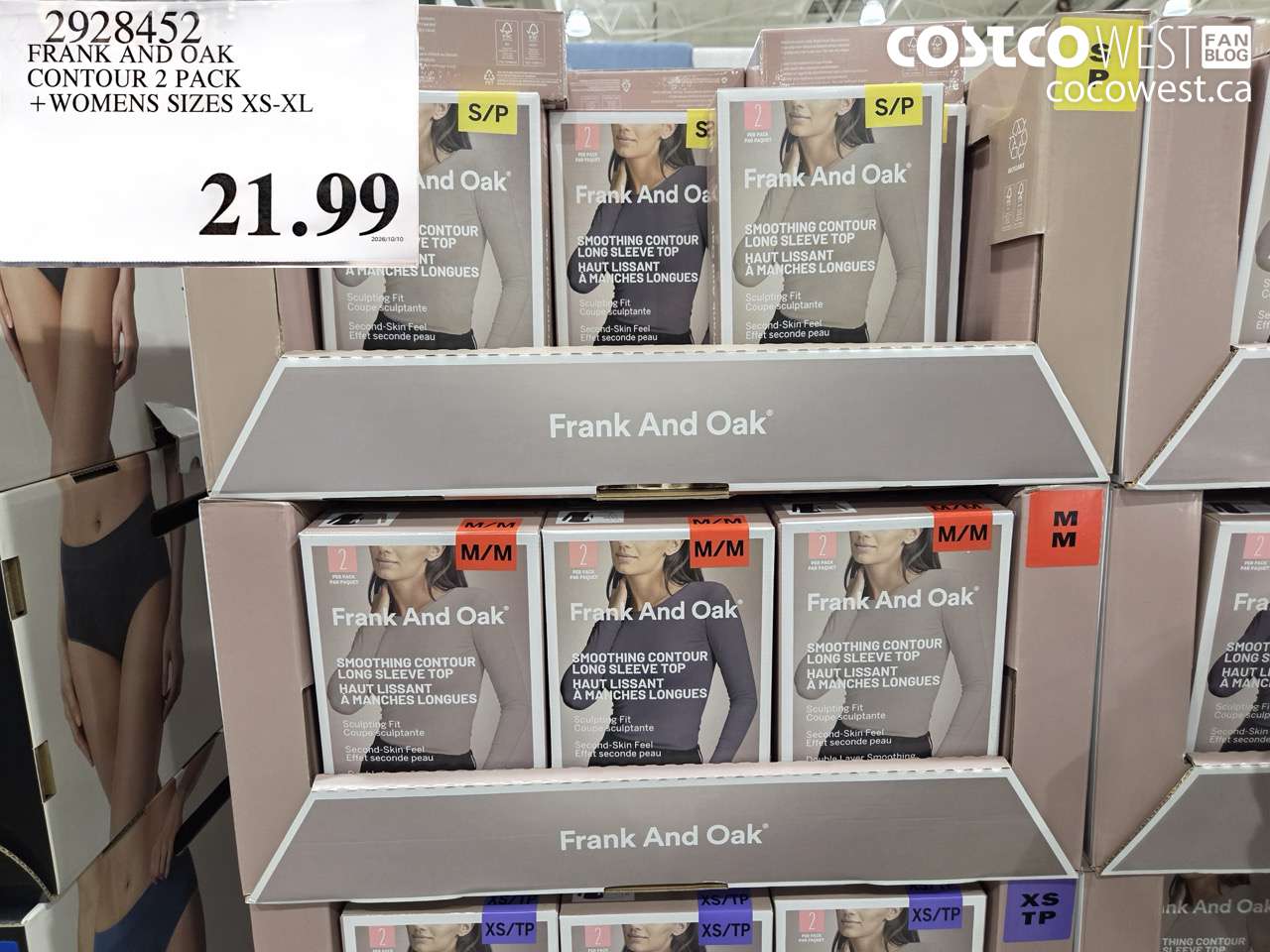 2928452 FRANK AND OAK CONTOUR 2 PACK + WOMENS SIZES XS-XL $21.99