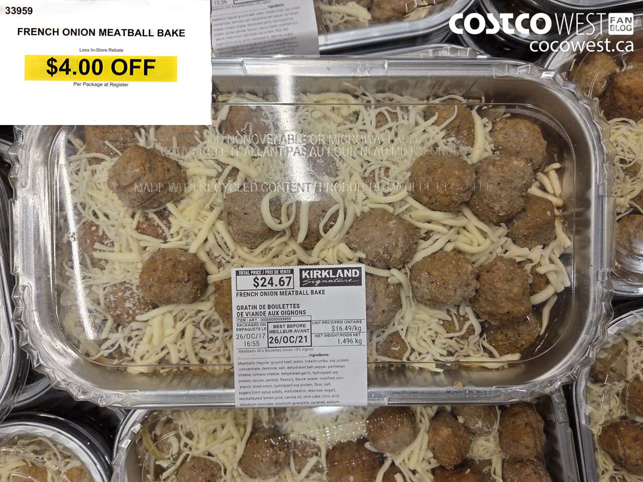 33959 FRENCH ONION MEATBALL BAKE ($4.00 INSTANT SAVINGS)