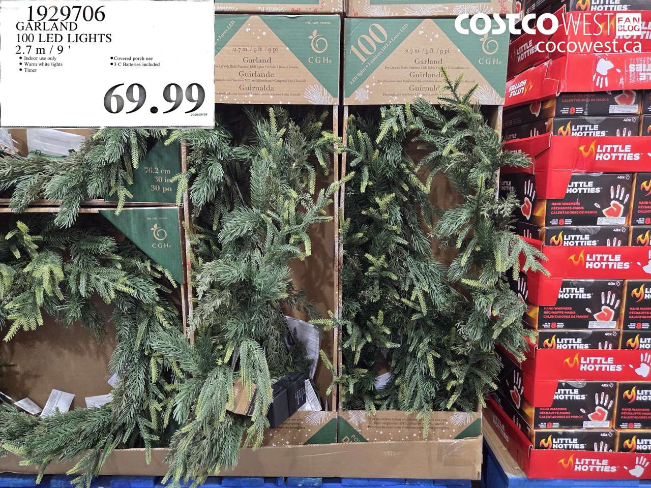 1929706 GARLAND 100 LED LIGHTS 2.7 M / 9' $69.99